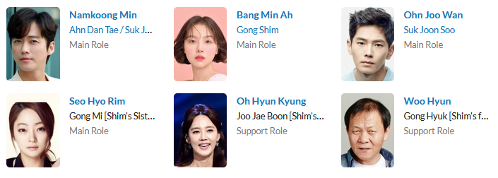 لیست بازیگران Beautiful Gong Shim 2016